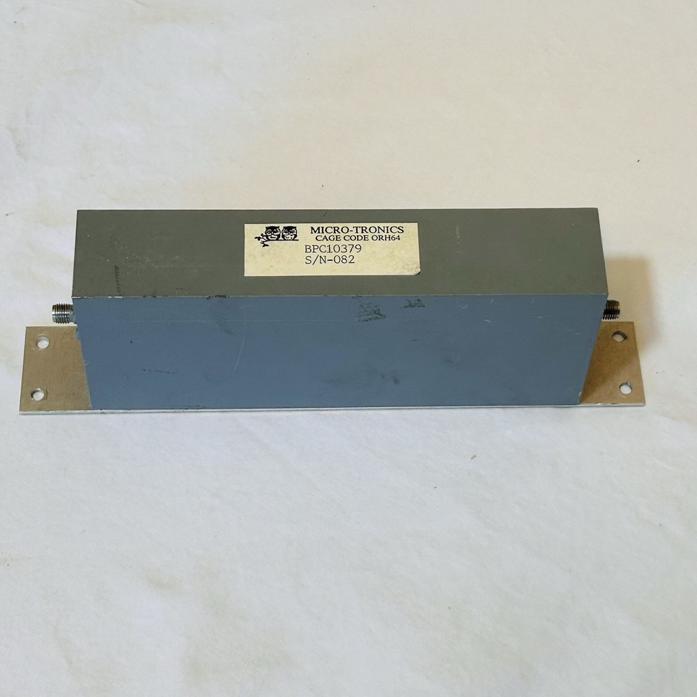 Micro-Tronics BPC10379 S/N-082 FILTER Cage Code ORH64 New