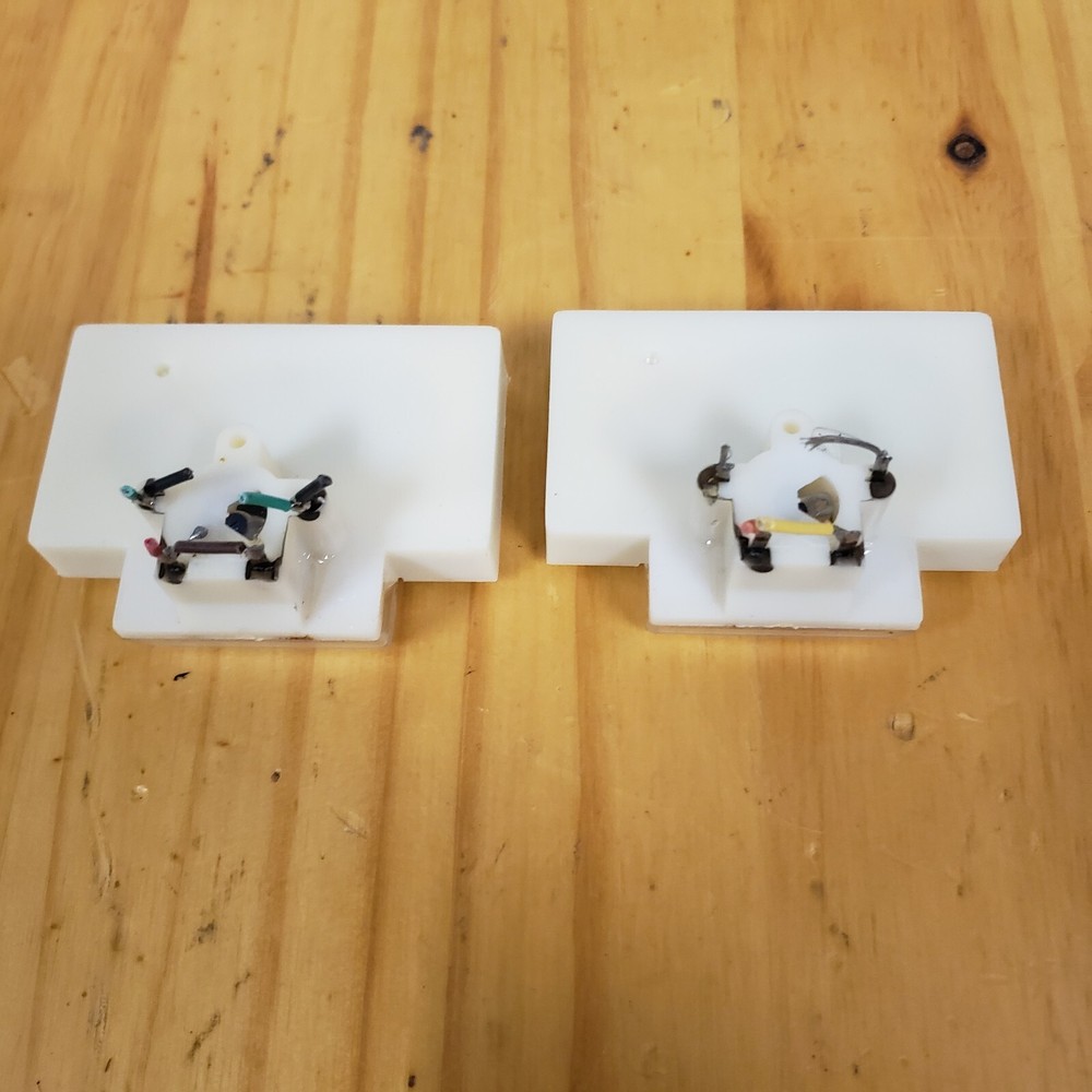 VU Meter Pair Lighted Japan Used Good