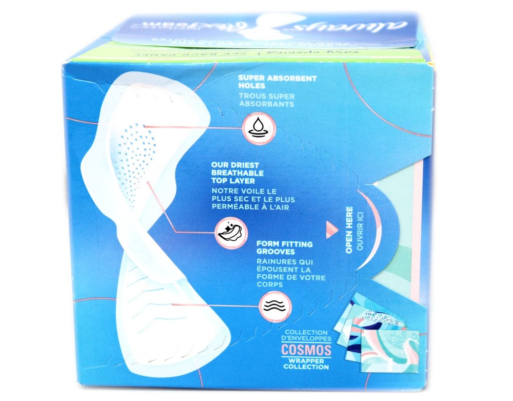 Always Pads Size 2 Infinity With Flex Foam 16 Count Heavy Flow (2 Pack)
