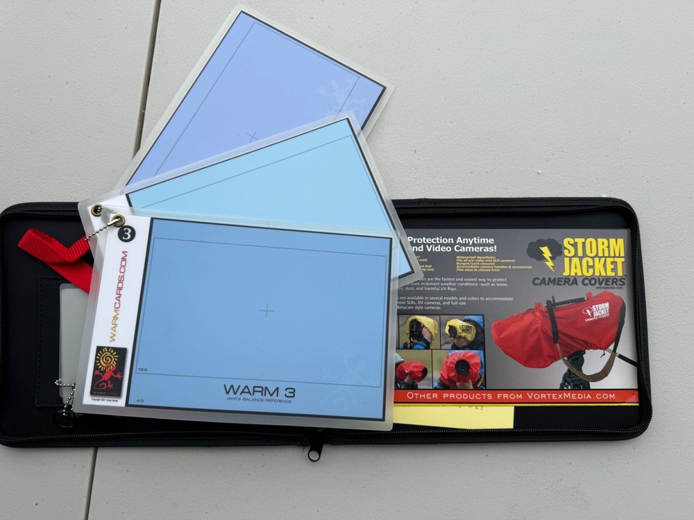 Vortex Media WarmCards White Balance Reference System - Complete Set with Case