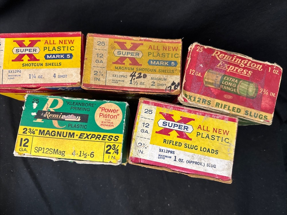 5 Boxes - 3 Western Super X - 2 Remington - Empty