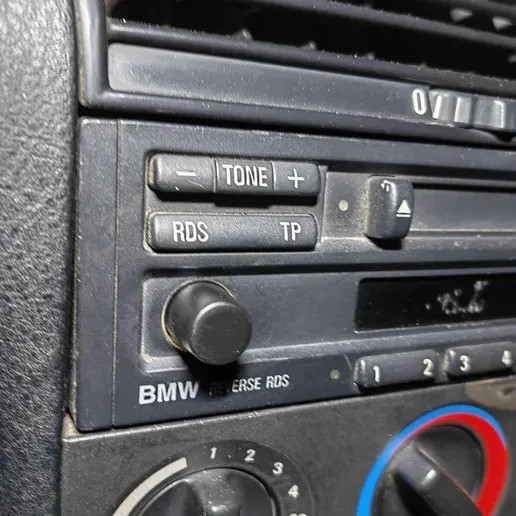 BMW Reverse RDS Volume Knob Button E30, E36, E34, E32, E31, Z3 3D Print PETG