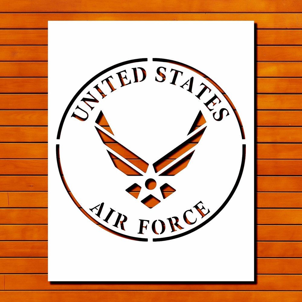 Reusable U.S. Air Force Design Plastic Stencil Template - StencilAir