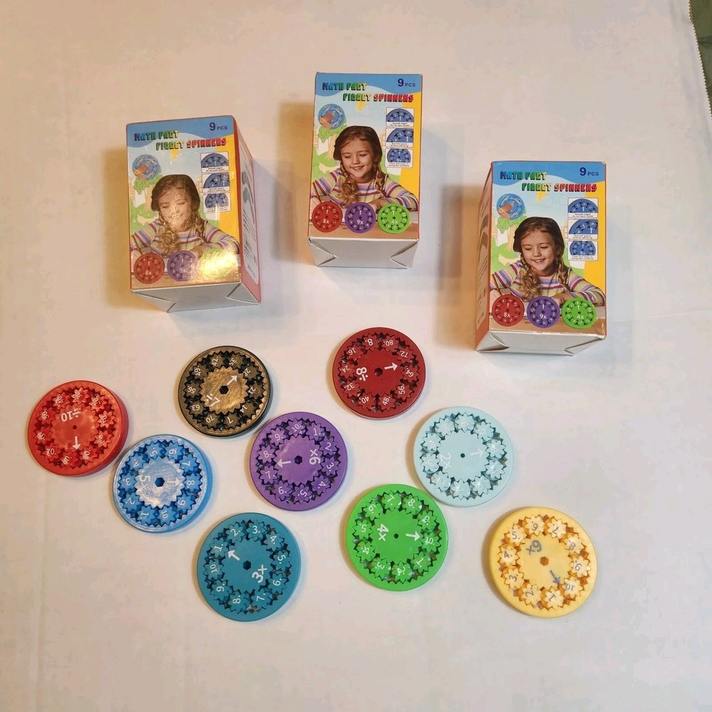 Math Fidget Spinners For Learning Multiplication/Division Spinner Toy For...