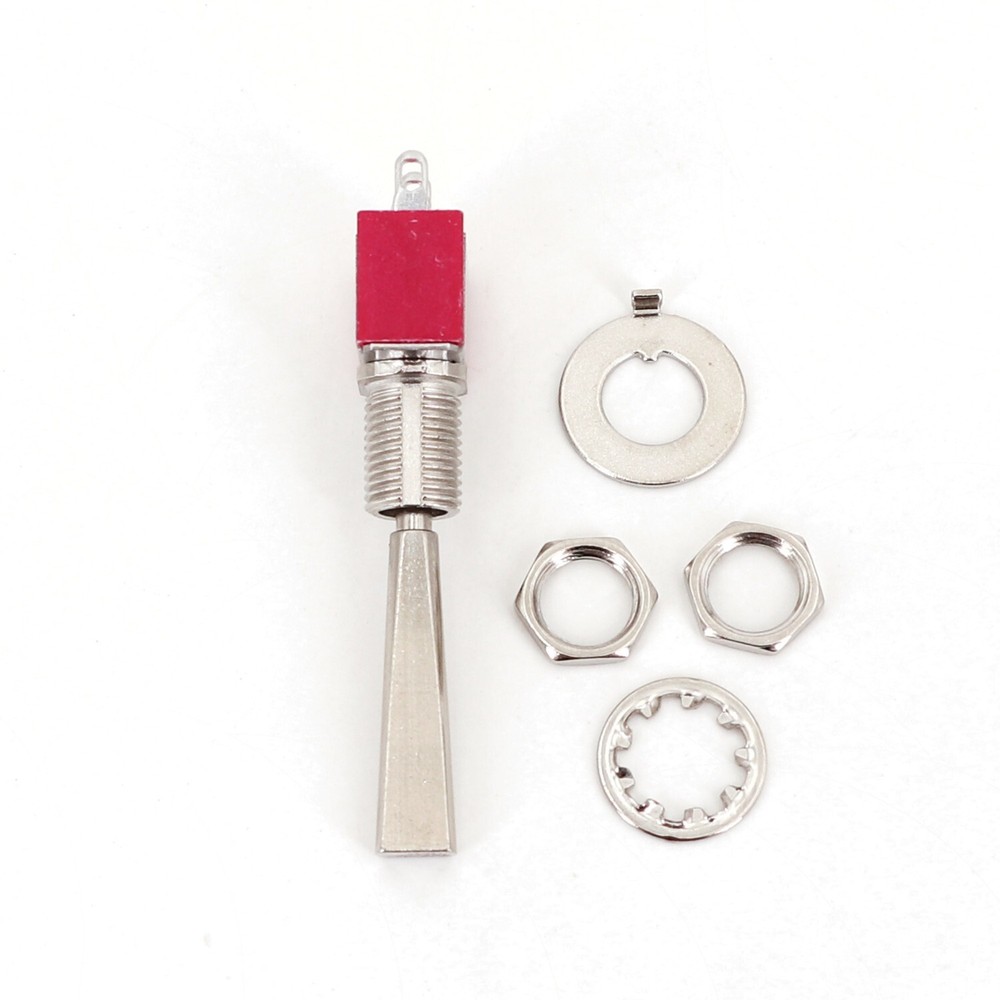 5Pcs SH T8014-U2 Long Flatted Handle ON-OFF-ON Latching SPDT Mini Toggle Switch