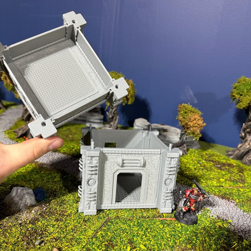Gothic Building Sci-Fi Wargaming Terrain: 3D Printed