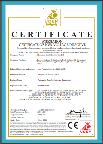 Automatic Transfer Switch 2P 100A Generator Changeover Switch Dual-Power NEW!