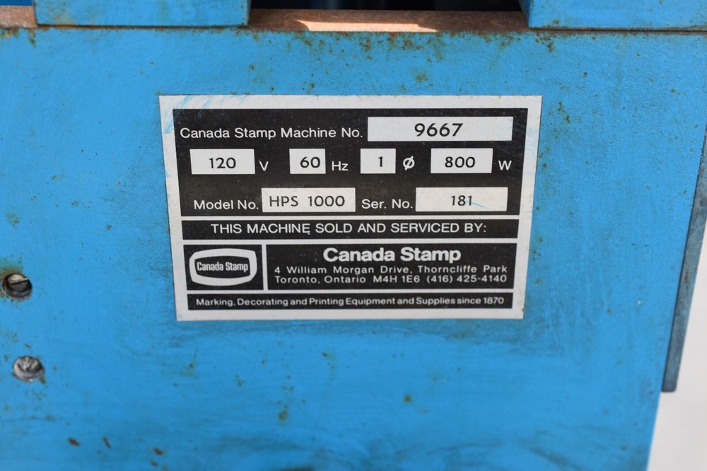 CASSCO HPS-1000 Hot Stamping Machine