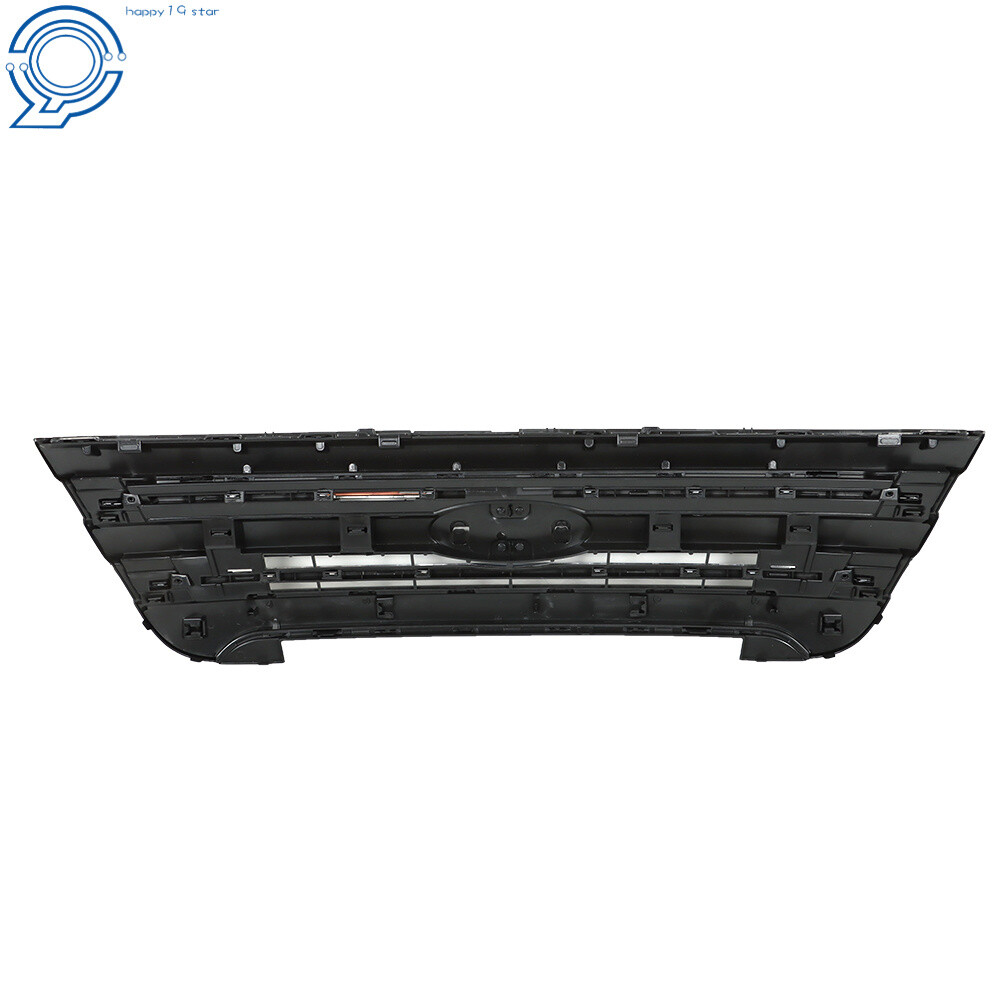 Fit For 2011-2015 Ford Explorer Front Bumper Upper Grille Assembly Glossy Black