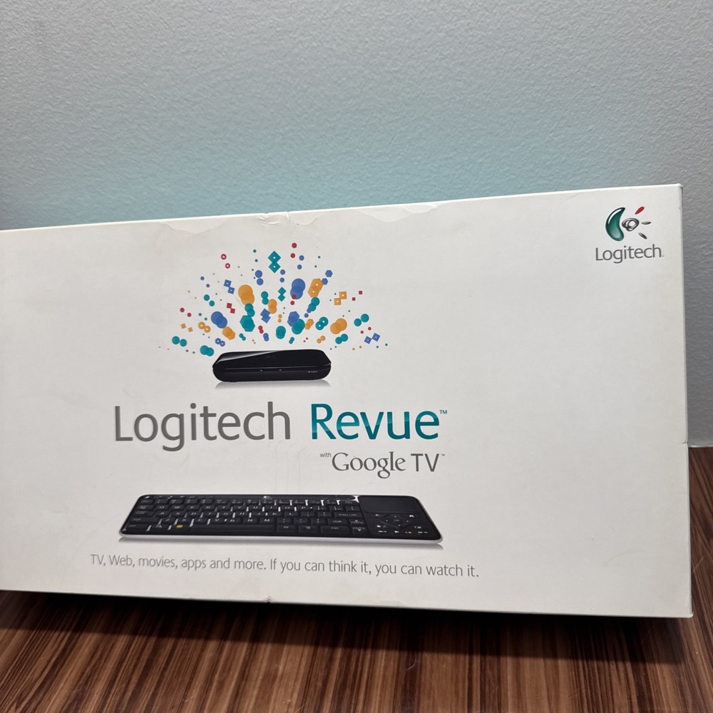 Logitech Revue Digital HD Google TV Media Player Streamer Keyboard Controller