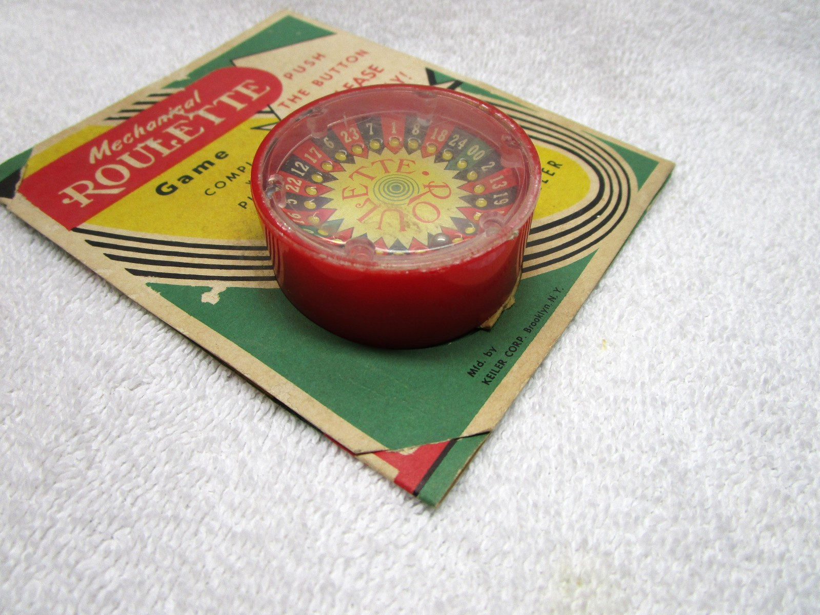 VINTAGE TOY ROULETTE GAMBLING GAME KEILER CO. BROOKLYN NY