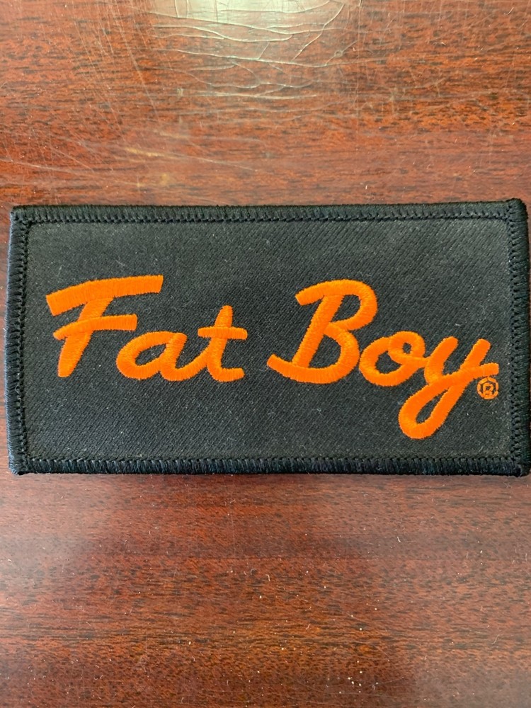 Vintage Harley-Davidson "Fat Boy" Script Patch – 90s Era – Original Owner