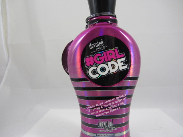 Devoted Creations' #GIRL CODE w/ AIRBRUSH BRONZER Tanning lotion