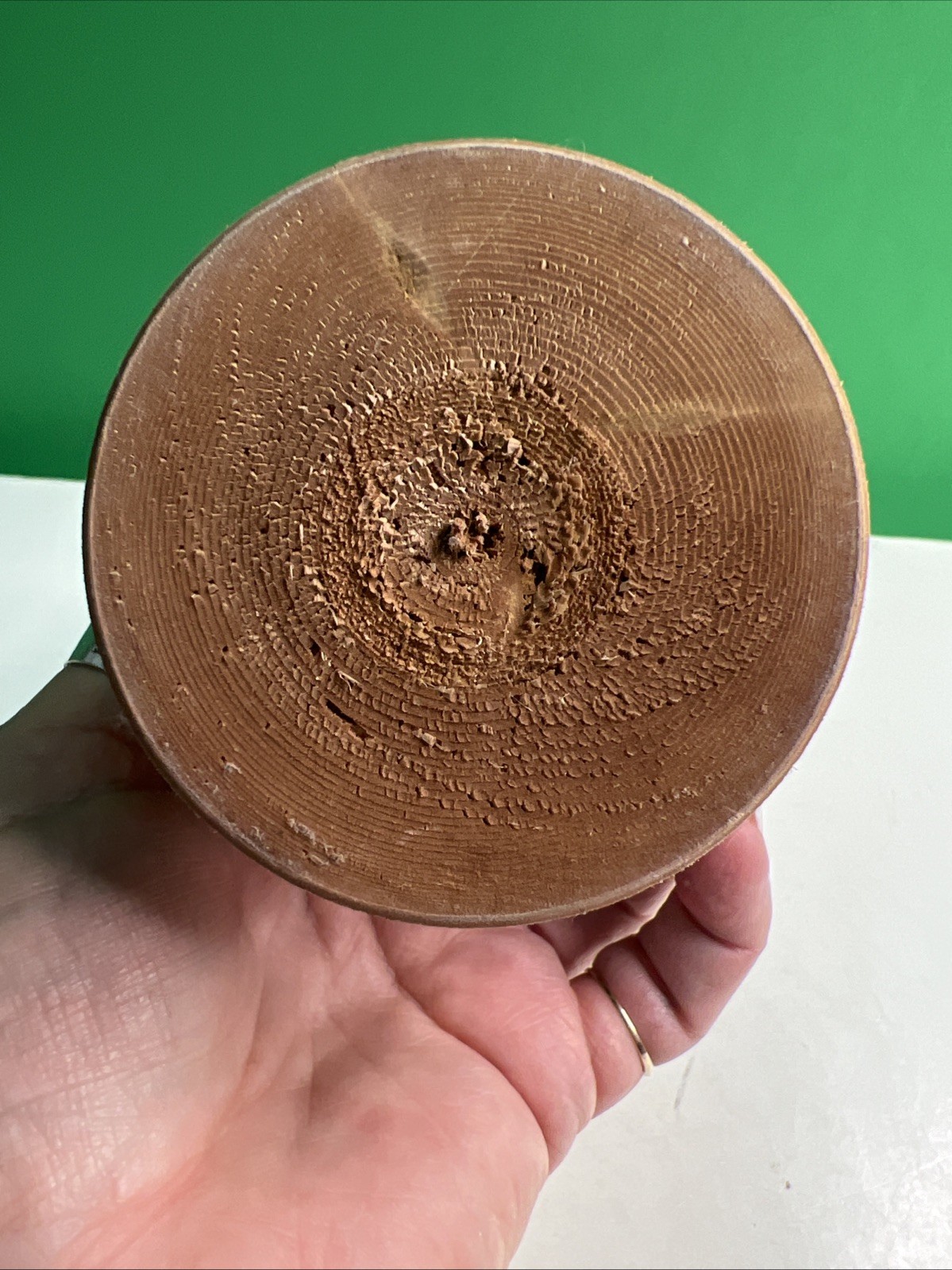 Vintage Hand Carved Wood Russian Bell Folk Art Souvenir 8.5 Inches