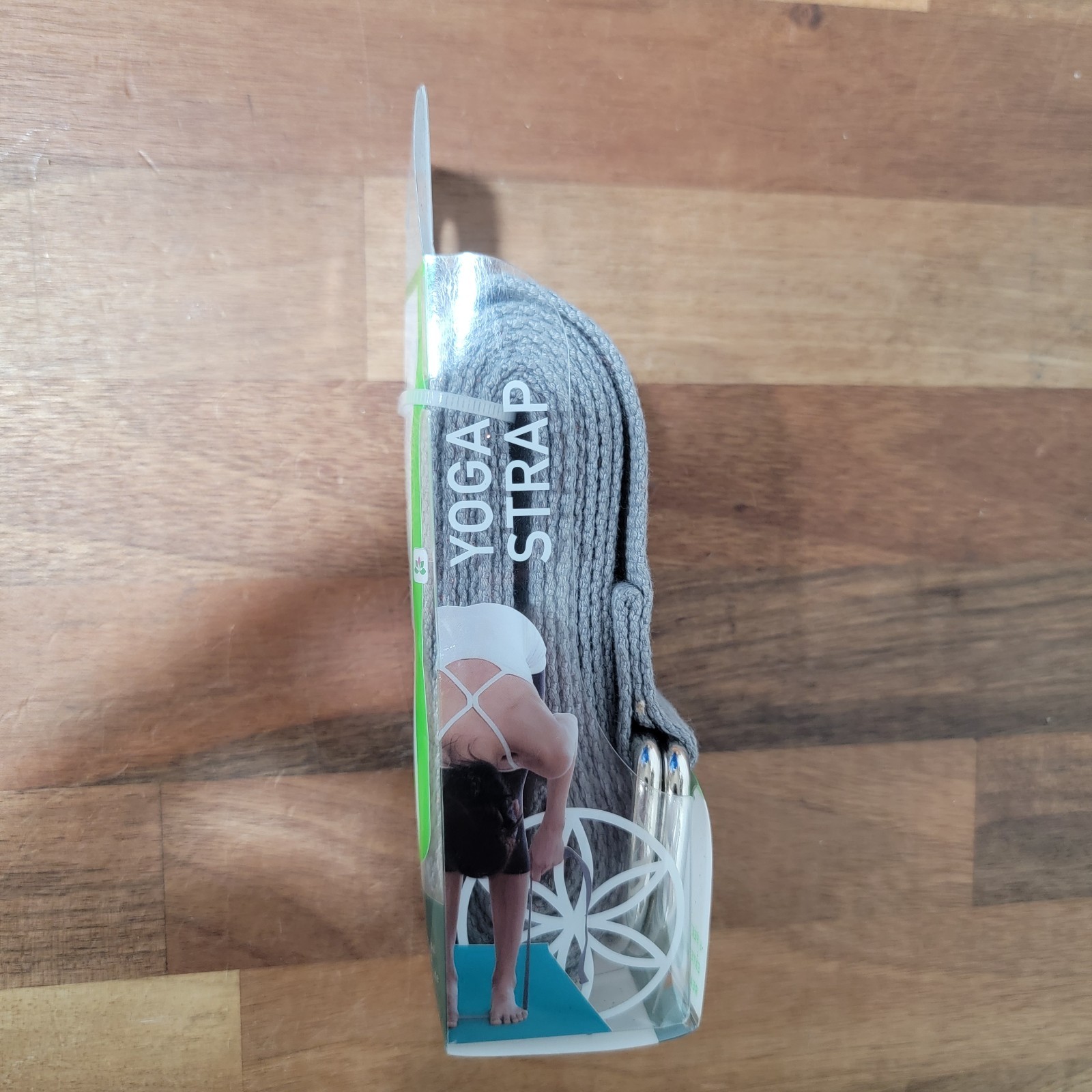 YOGA STRAP 6ft Grey Polyester Expand your range! Gaiam NEW! Machine Washable