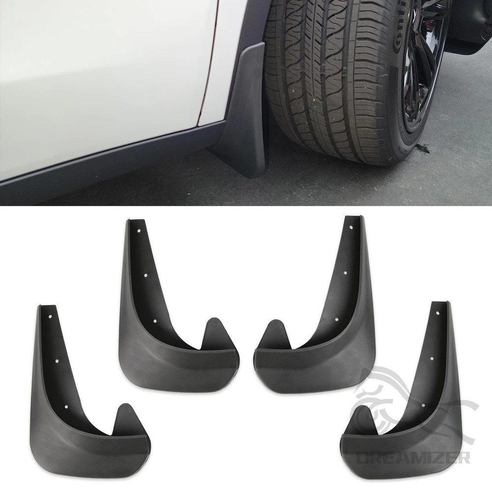4pcs Front Rear Mudguards Splash Guards Wheel Protector New Upgrade Universal