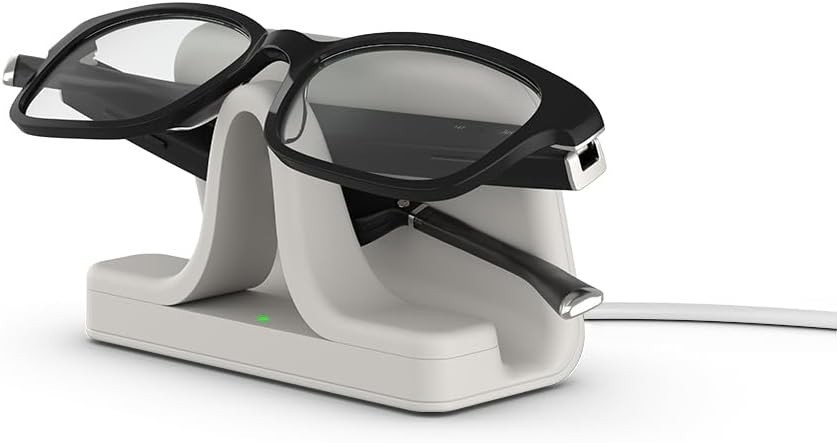 Amazon Echo Frames Smart Glasses Designed for Alexa+ Polarized Lenses- Wide Grey