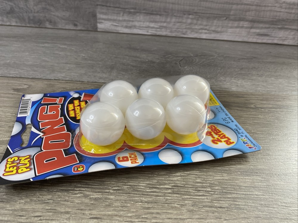 Let’s Play Pong 6 Pack New Sealed