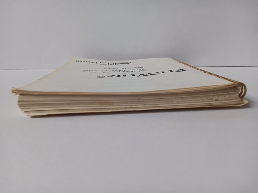Amiga Pro Write Advanced Word Processor Manual & Supplement New Horizons