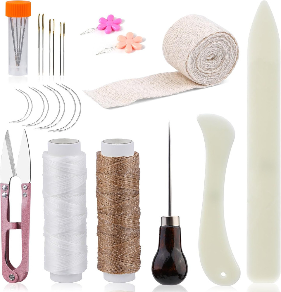Book Binding Kits 24 Pcs Bookbinding Kit Bookbinding Supplies with Bone Folders