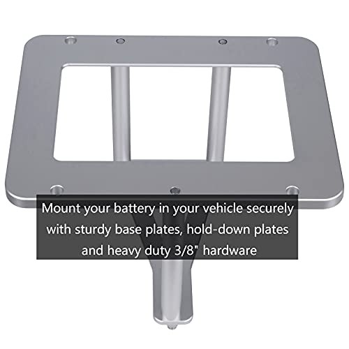Battery Tray for Optima, Battery Hold Down Kit Battery Relocation Kit Trunk