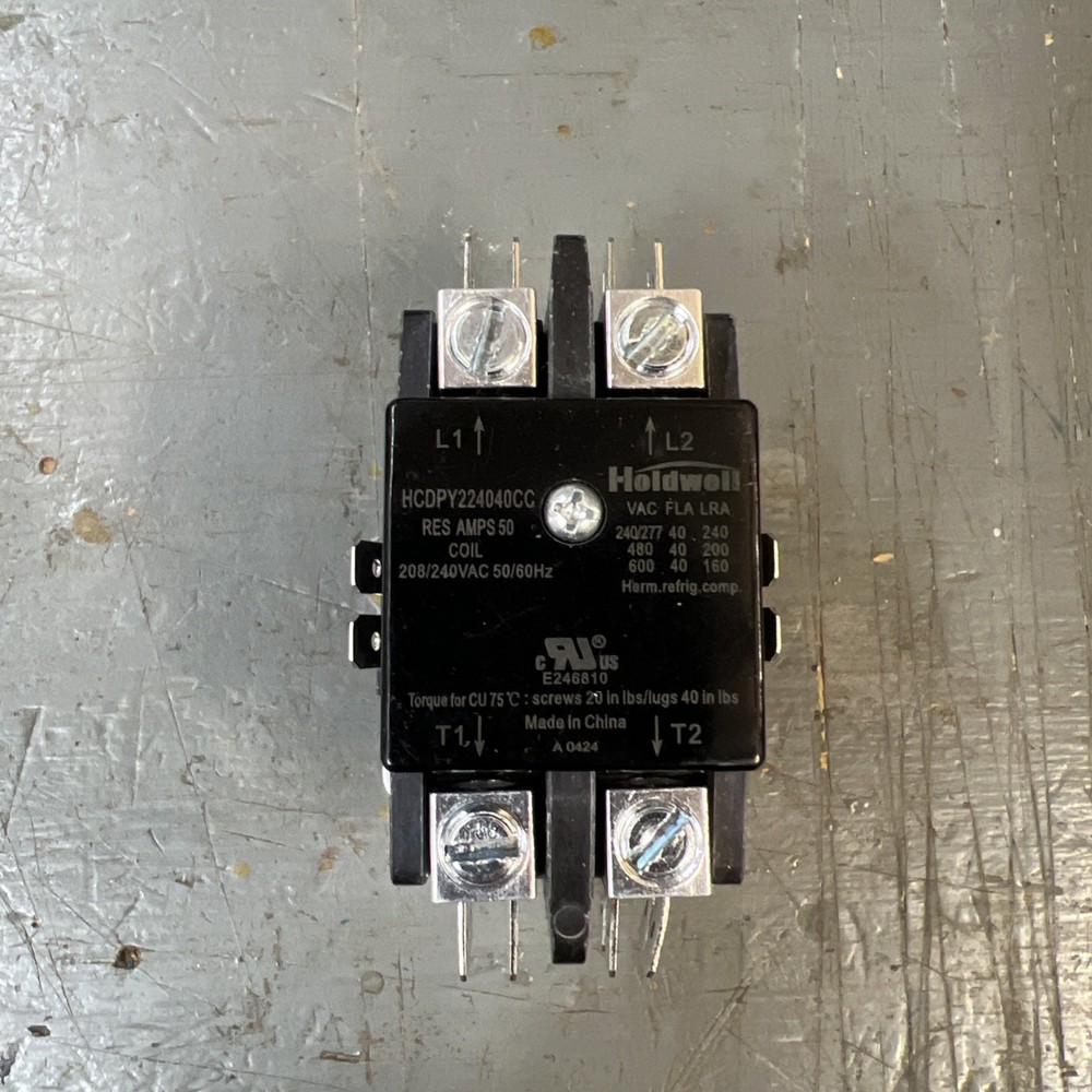 Holdwell definite purpose contactor enclosure open 2 pole HCDPY224040CC