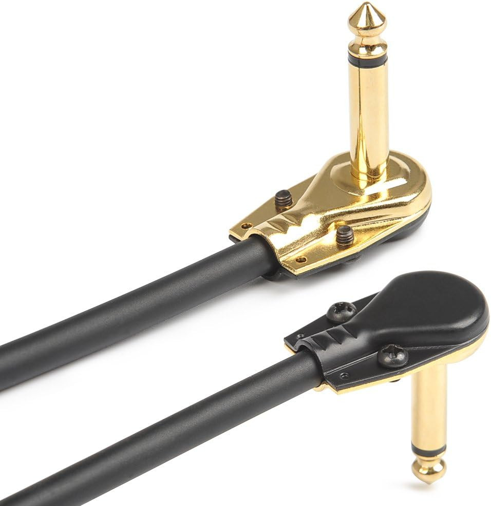 3 Pack 6 Inch Guitar Patch Cable Ultra Quiet Instrument Effect Pedal Patch Cords