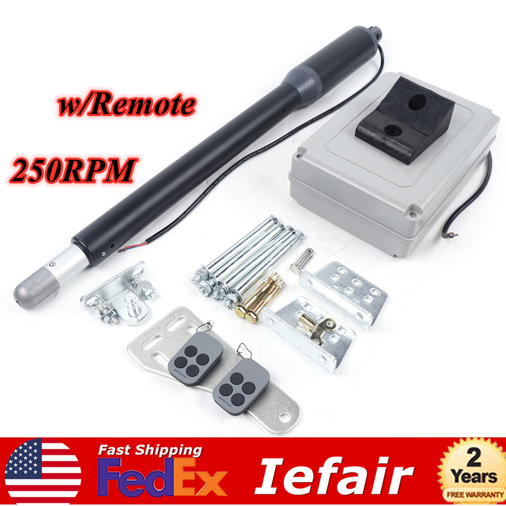 110V Automatic Single Swing Gate Opener Heavy Duty DC Motor W/ Remote Control