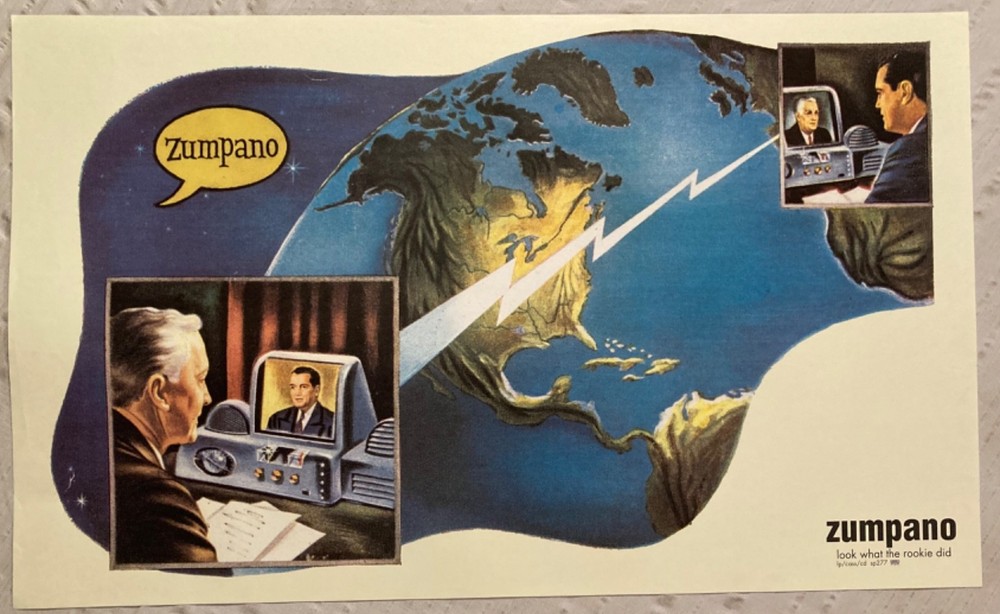 Zumpano 1995 Matte Promo Poster Sub Pop Records Look What The Rookie Did B