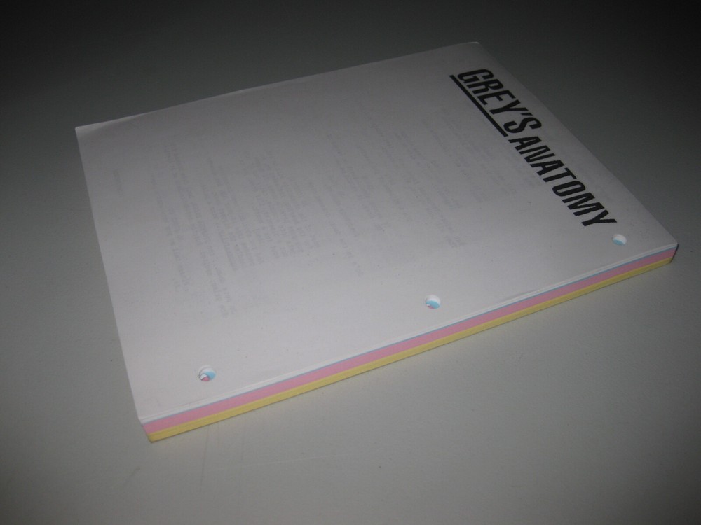 Grey's Anatomy Original Script Notepad - Used On Set