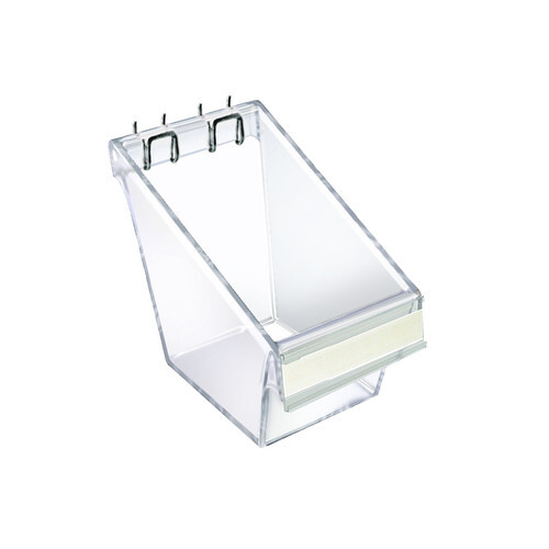 Azar Displays Mini Clear Plastic Molded Bucket, Storage Container Bin for...