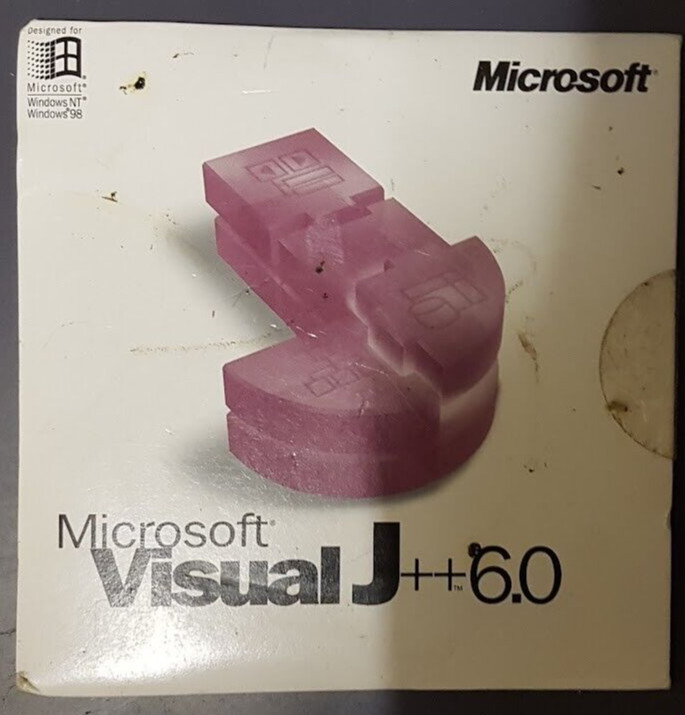 NEW Microsoft Visual J++ 6.0 Original CD-ROm with Access Code CD-Key Sealed