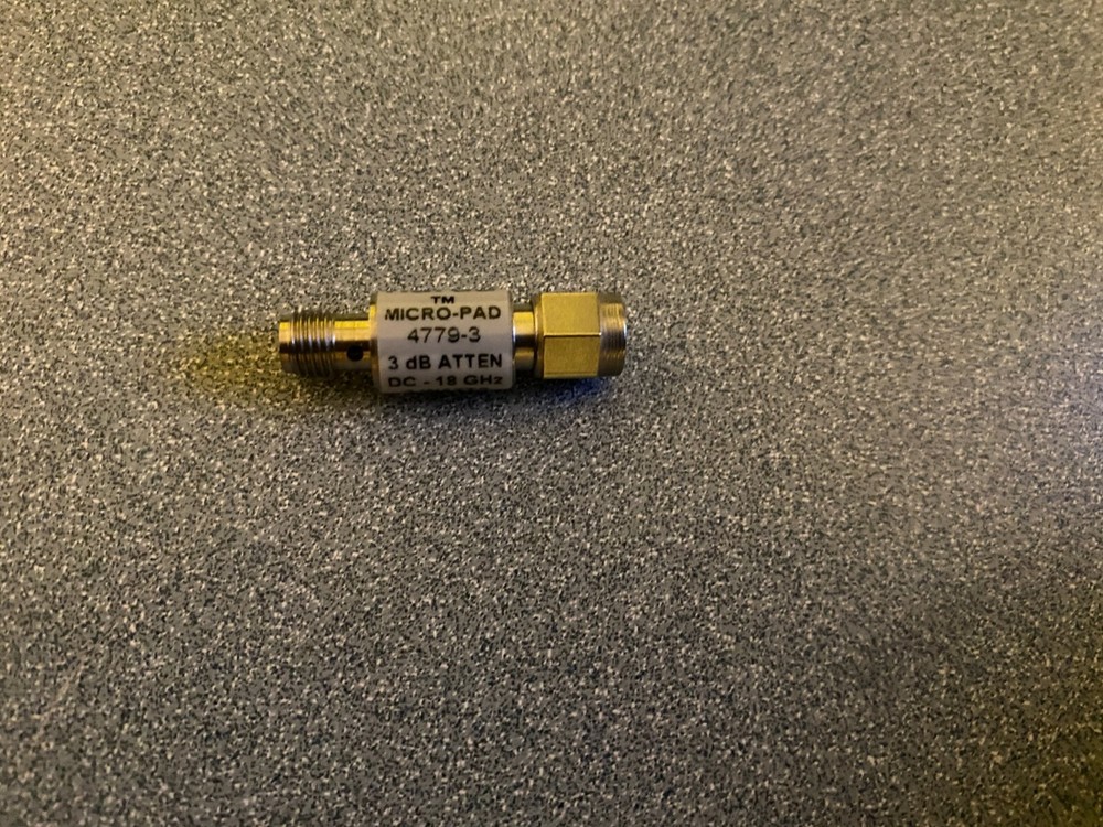 NARDA MICR-PAD 4779-3 3DB ATTENUTOR DC-18 GHZ 2 WATTS