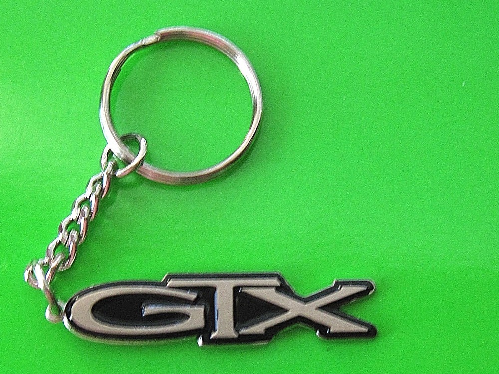Vintage GTX script - key chain , keychain , GIFT BOXED