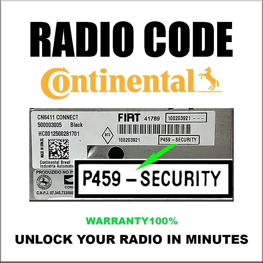 CONTINENTAL VP1 VP2 RADIO CODE C HUNGARY MODELS SECURITY PINCODE SERVICE