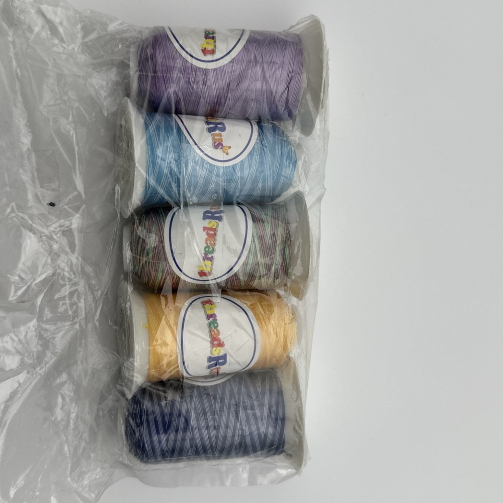 Threads Rus 100% Polyester Embroidery Thread, 1100 Yards Per Roll Cones