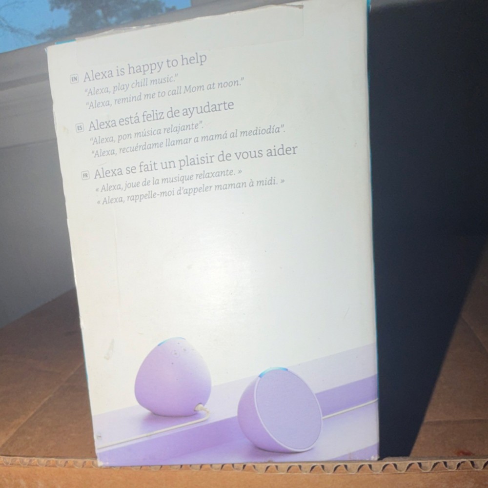 Amazon Echo Pop Alexa Smart Speaker, Alexa Compatible, Purple