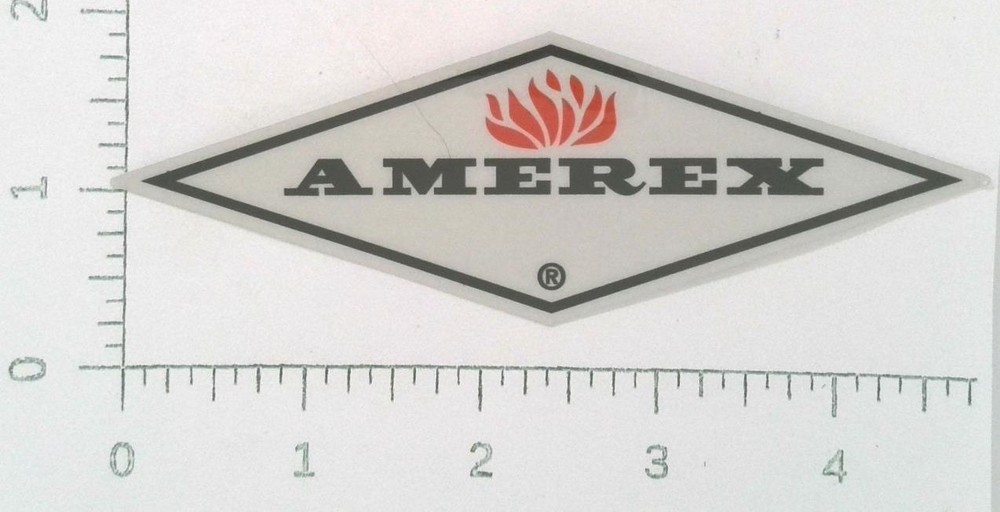 Vintage Amerex Fire Equipment Coal Mining Sticker Decal