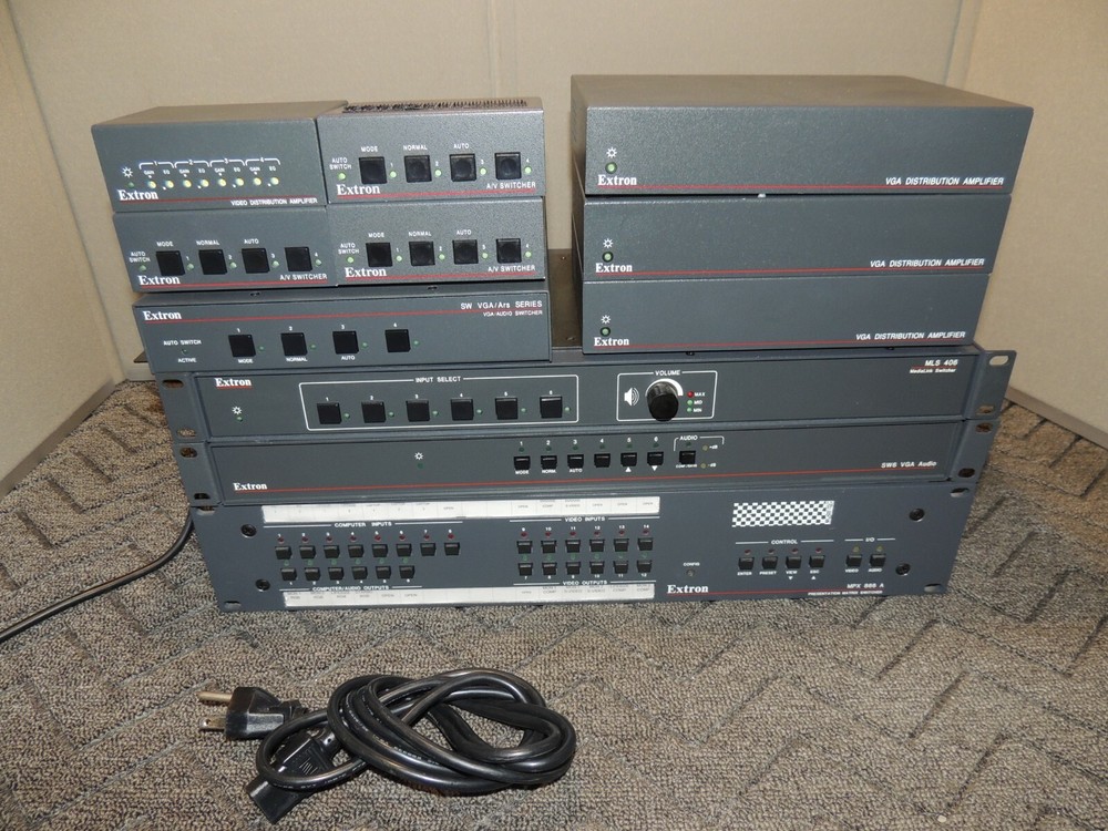 Extron Audio Video System Switchers Amplifiers 11 Pieces