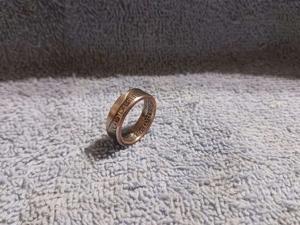 1981 Washington Quarters, Handmade Coin Ring, Size 7