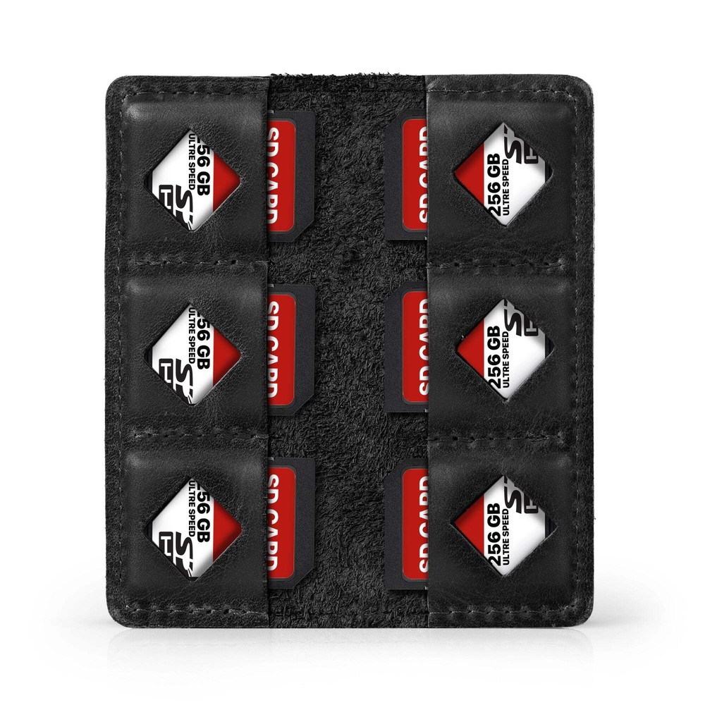 Personalized Leather SD Card Holder, Nintendo Switch Game Case