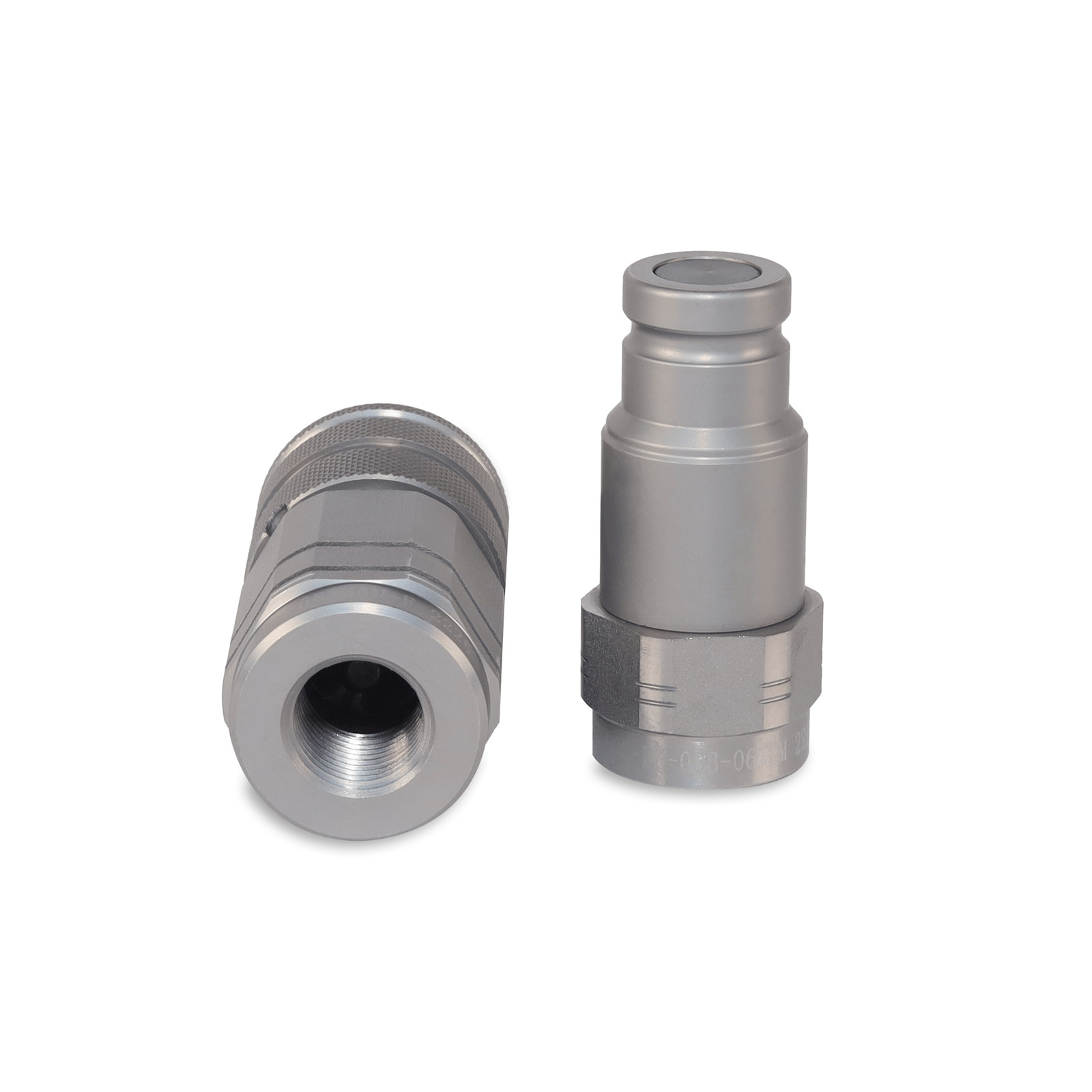 3/8″ Flat Face Hydraulic Quick Couplers Set - 3/8″ NPT Thread