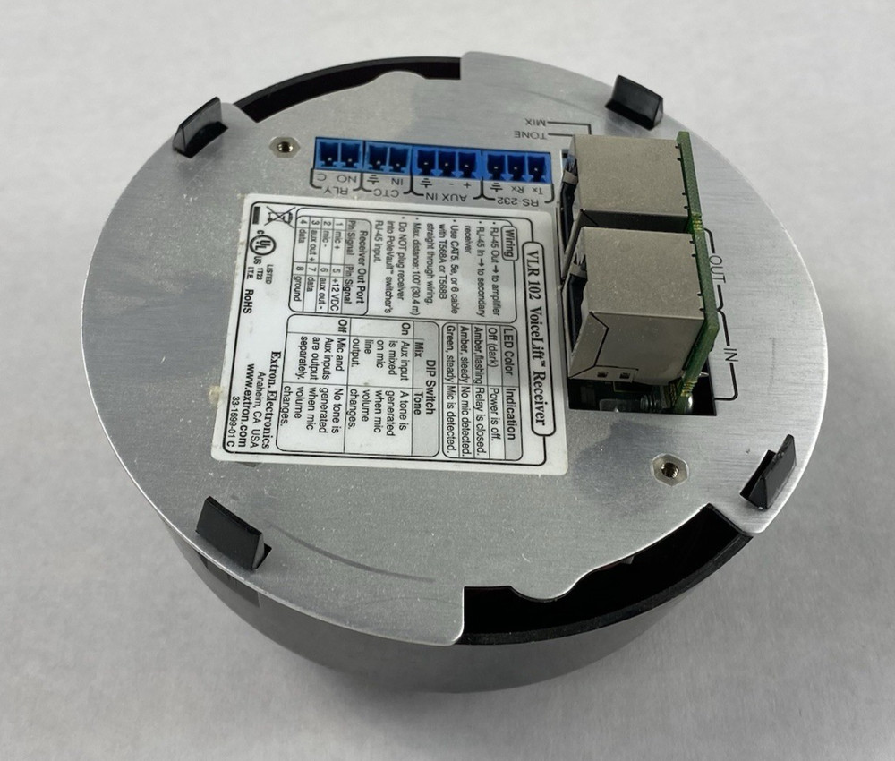 Extron Electronics VLR 102 VoiceLift Receiver Untested