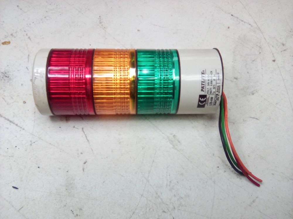 PATLITE LES-AW Stack Light Tower PMT Red/Amber/Green 24V Ac/DC 0.6W/1 Stack