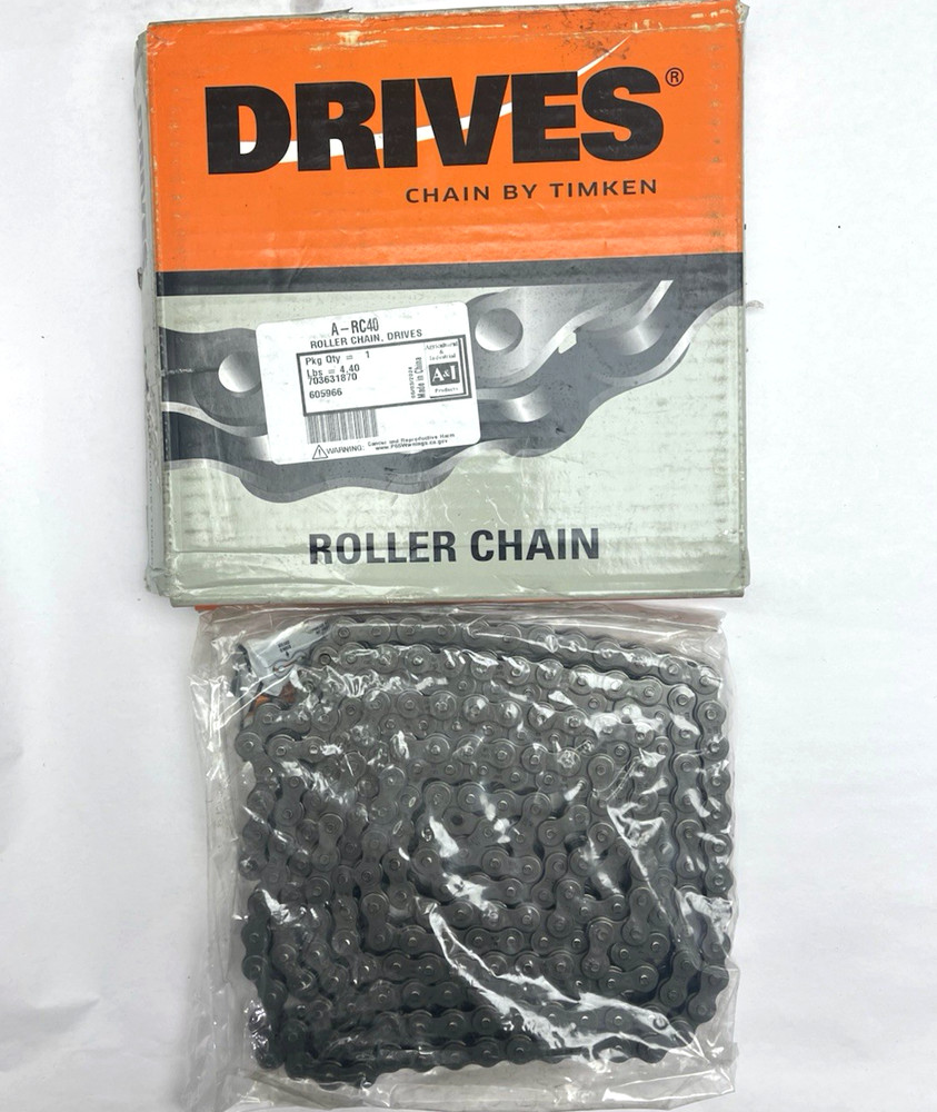 A-RC40 ROLLER CHAIN, DRIVES