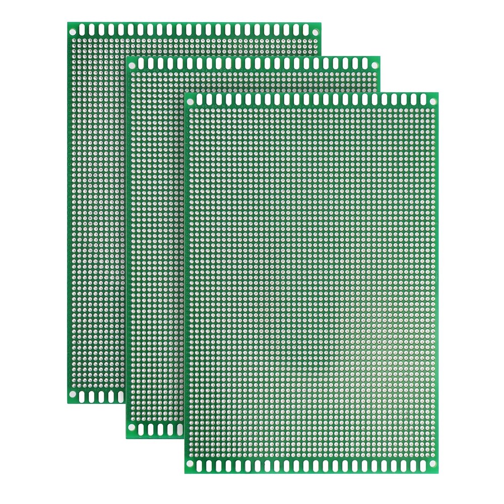 Double Sided PCB Board,Large PCB Circuit Board Protoboard 3PCS 12X18CM for DI...