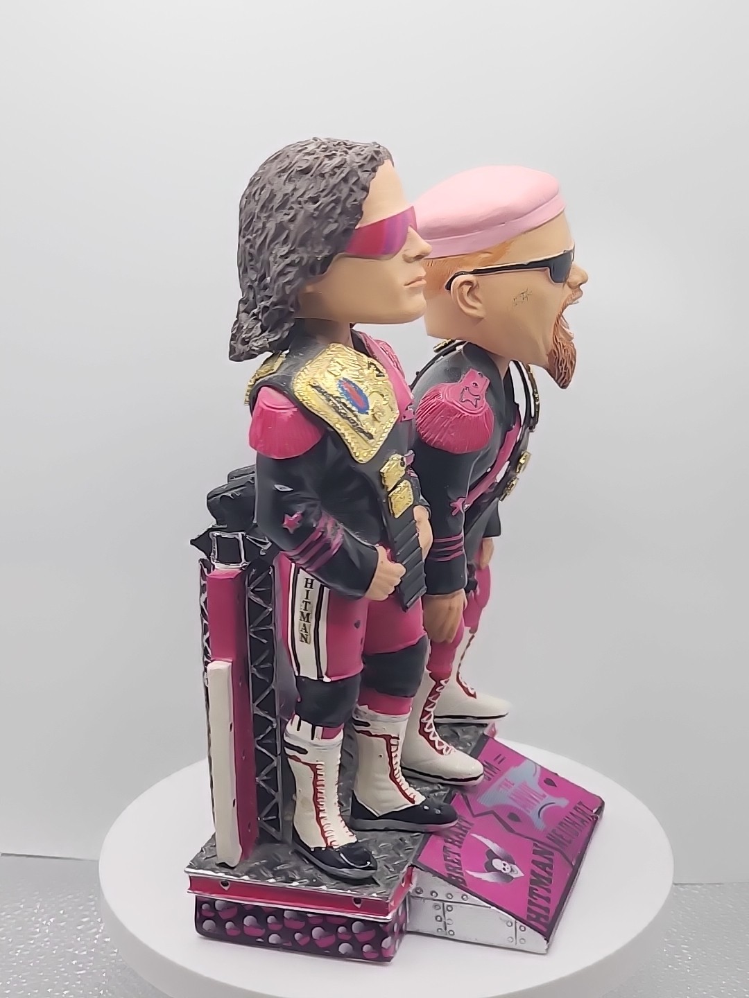 Hart Foundation Bret + Jim Neidhart Bobblehead WWE WWF WCE AEW Wrestling FOCO
