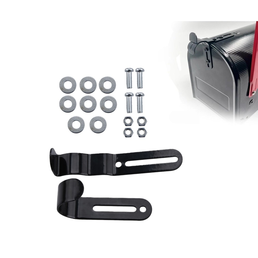 Mailbox Handle Replacement Latch Repair Kit with Mounting Screws, Nuts, Tool