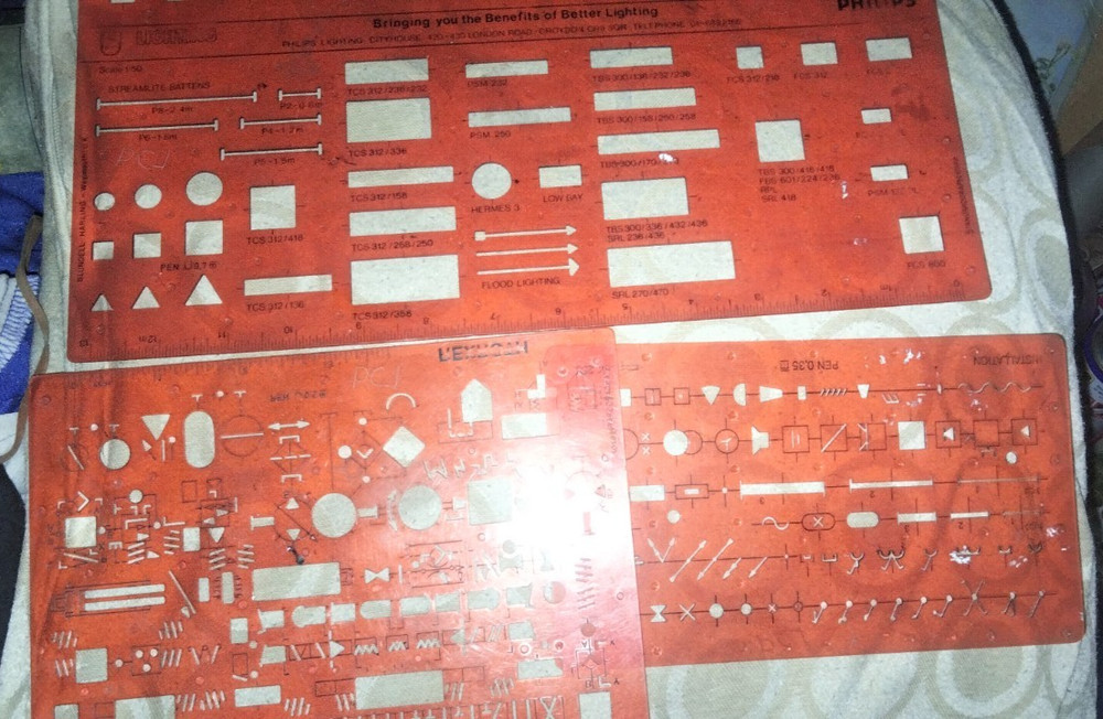 vintage molin rexroth philips electrical tech drawing templates