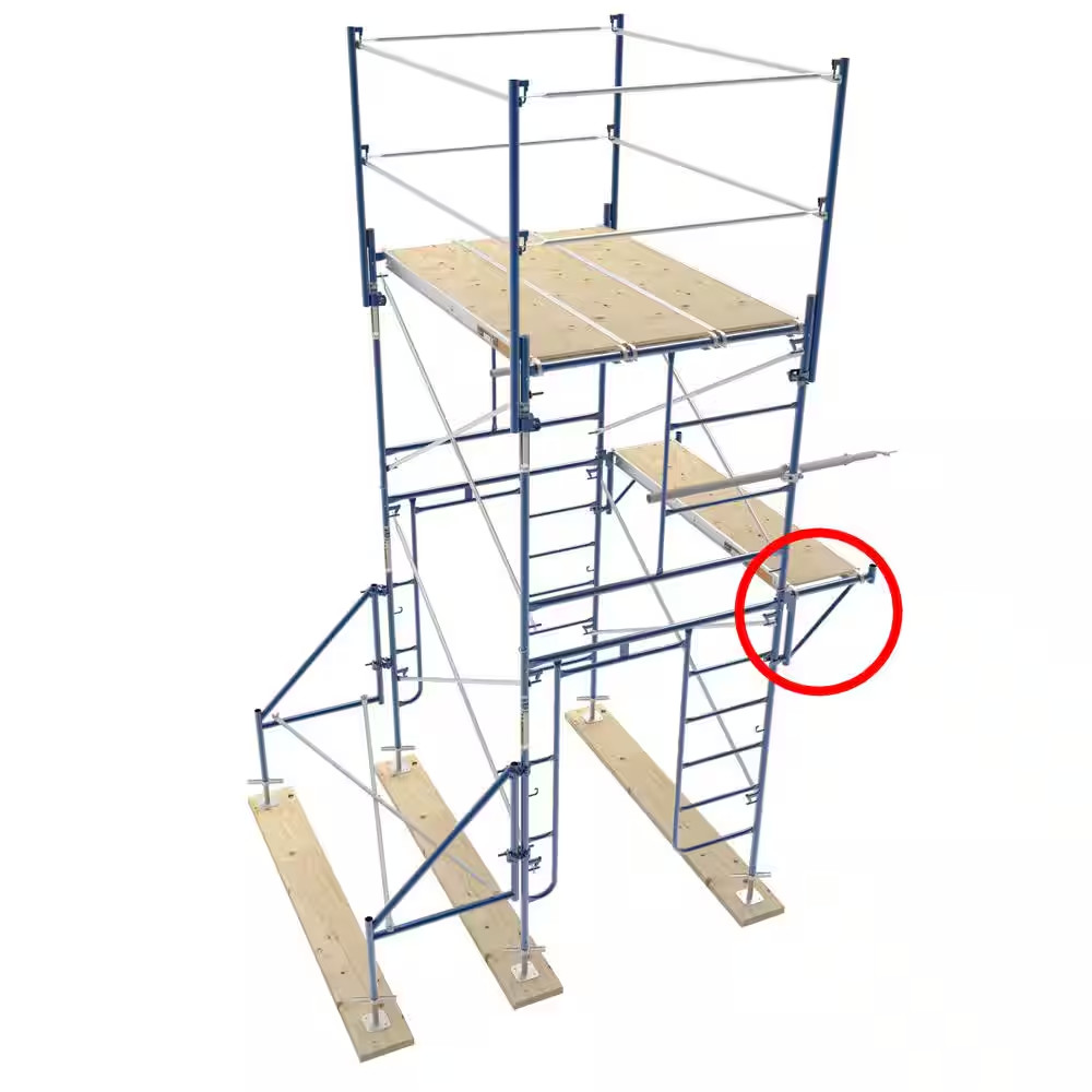 20 In. Steel Side Brackets Tools for Side Platform Scaffolding, 400 Lbs. Load Ca